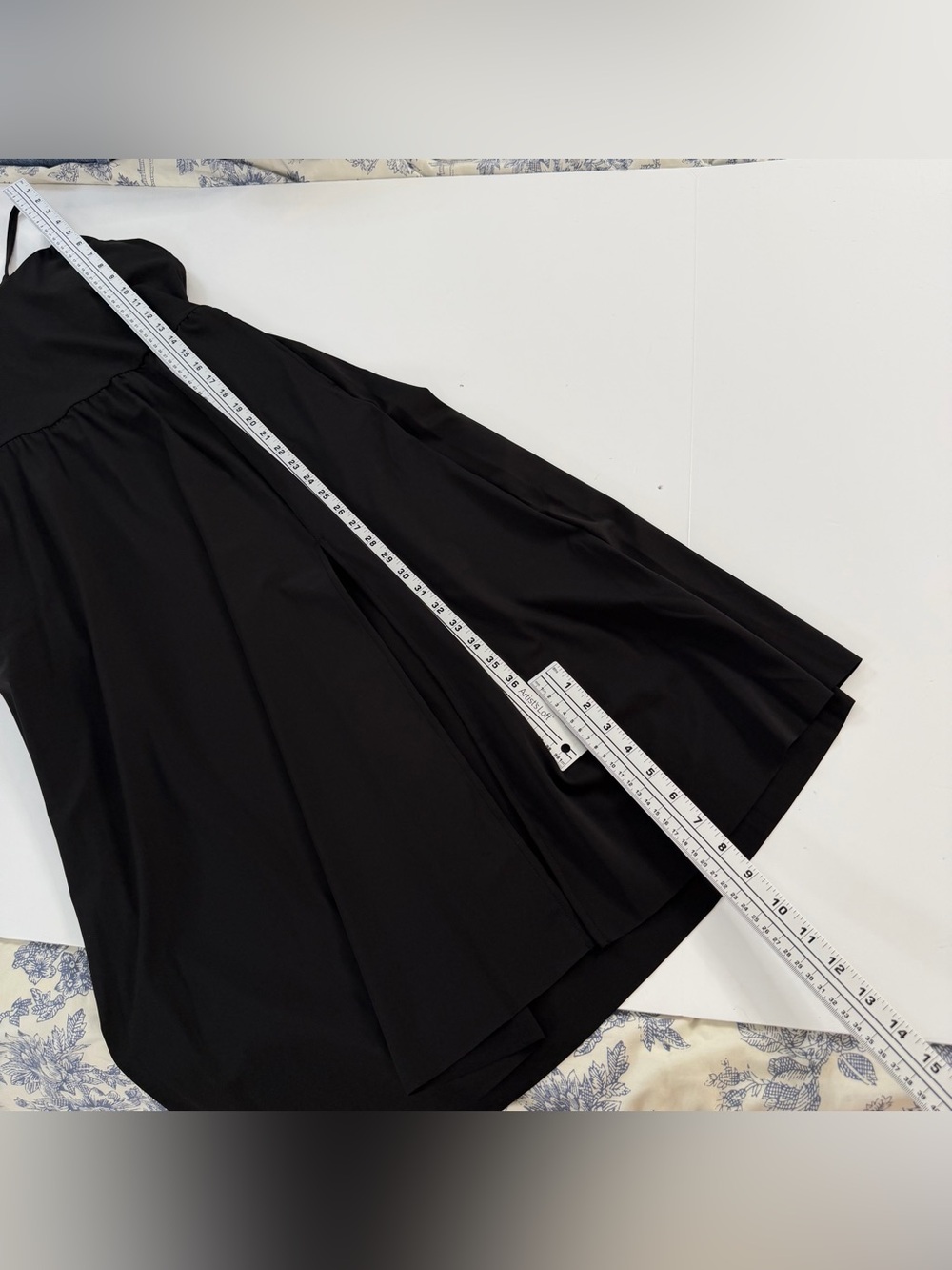 Halara Dress Womens Medium Midi Black Side Slit New - Picture 6 of 9